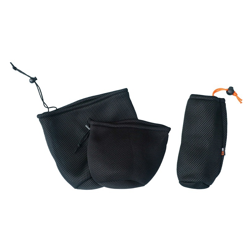 Extra Thick cylinder drawstring bag sandwich material mesh bag storage dustproof with drawstring mesh bag in stock wholesale