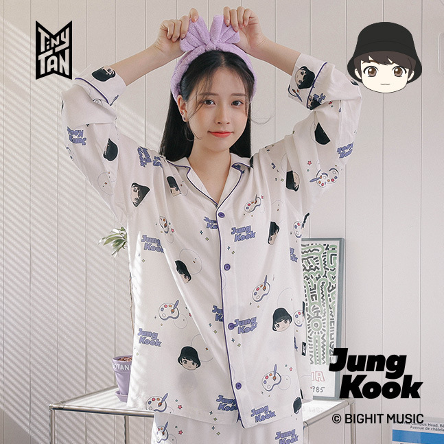 New Youth League Doll Big Face Pajamas suit in stock Straight Hair