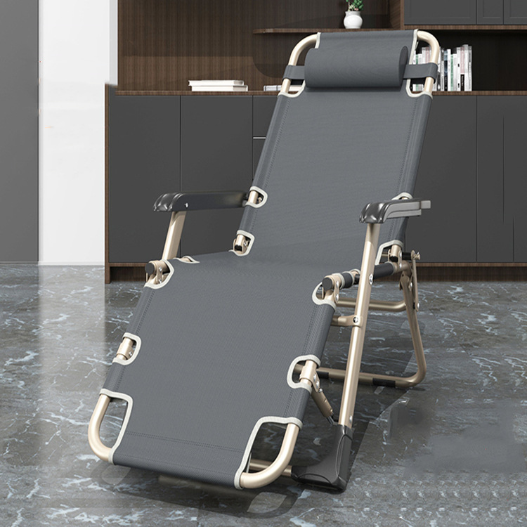 Manufacturer Wholesale Folding Lounge Chair That Can Sit and Lie Down, Home Lunch Break Chair, Leisure Outdoor Backrest Folding Chair, Beach Chair
