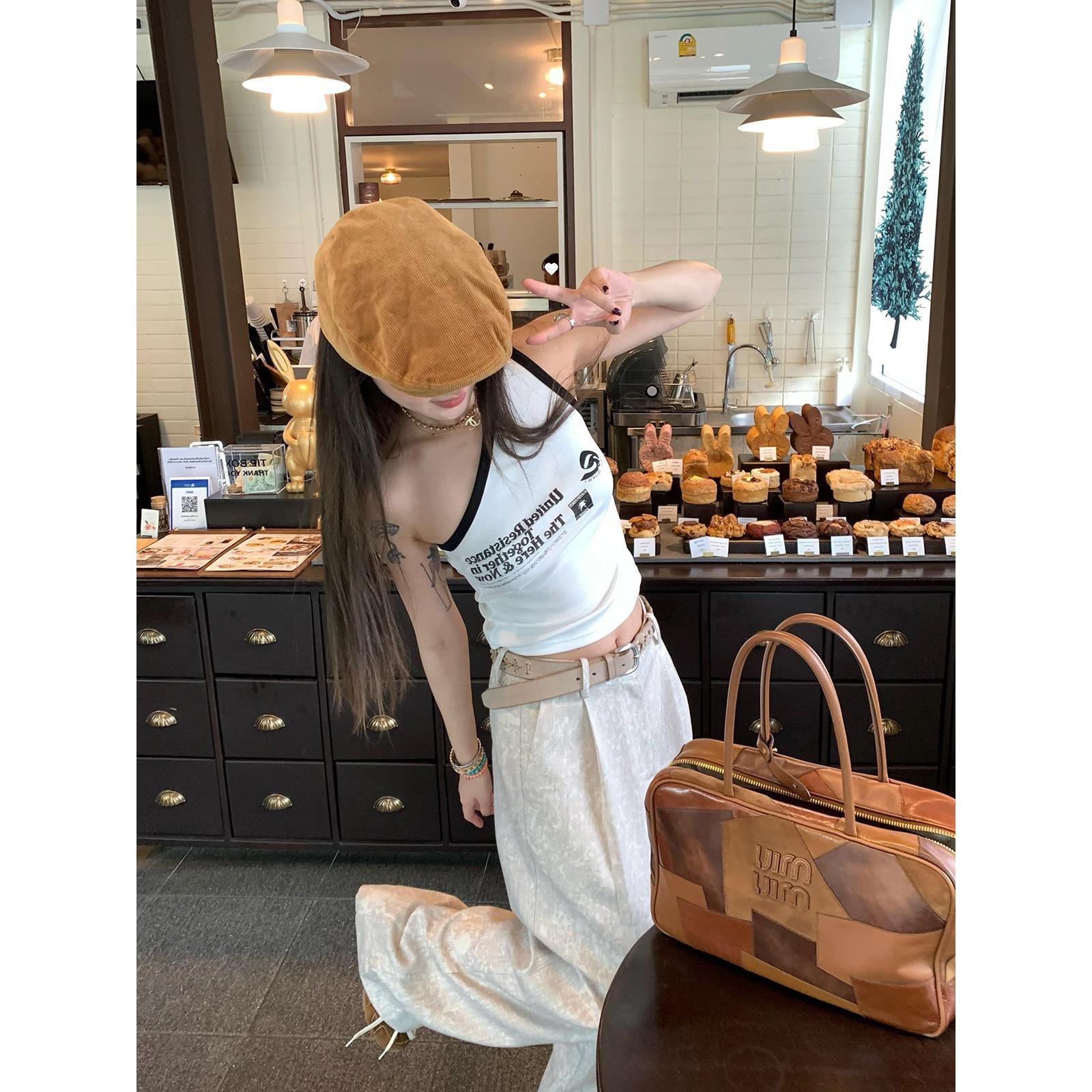 Picture of [in stock] VC and Da Wang bump shirt birthday diagonal shoulder vest Joker Korean casual 2024 spring new