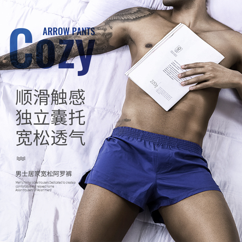 Picture of Men's Arlo Pants Summer Cotton Loose Underwear Men's Boxer Shorts Home Shorts Trendy Youth Sports Pants