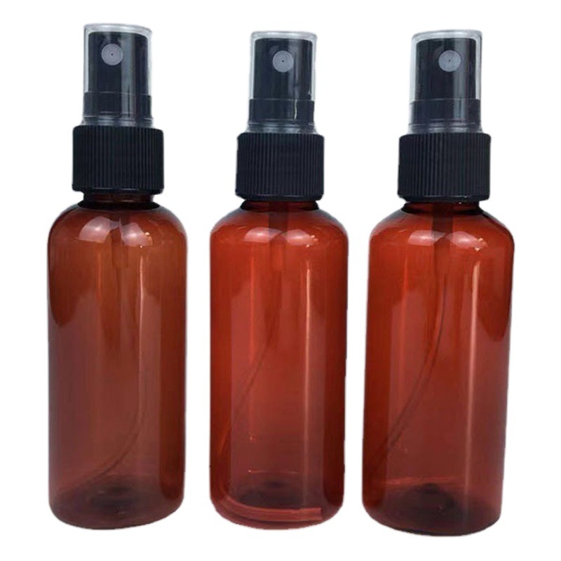 20ml/30ml/50ml-100ml plastic bottle brown tan fine mist spray bottle cosmetics sub-bottle small bottle