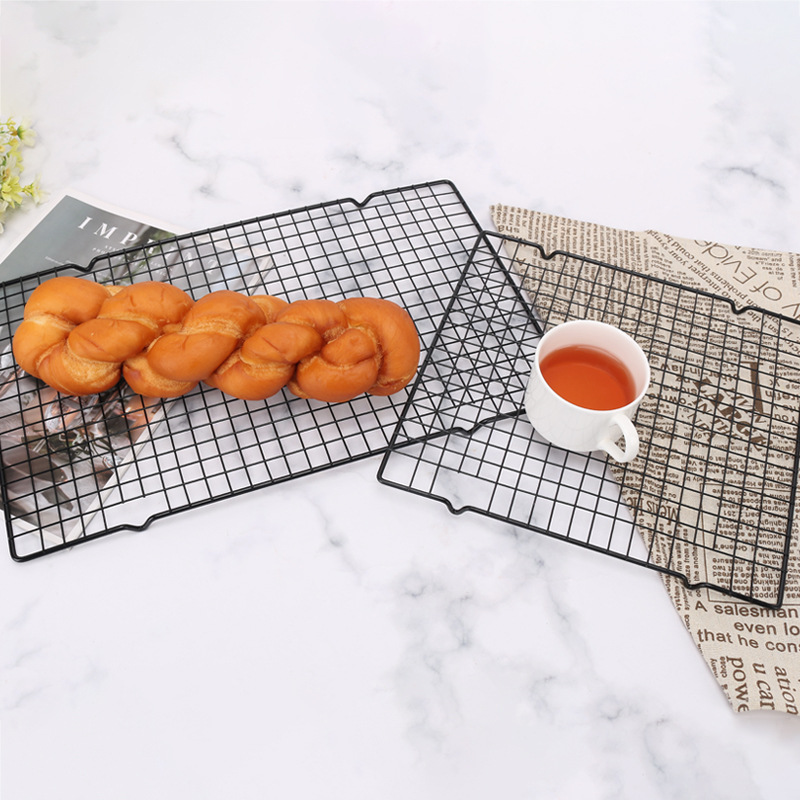 Picture of Baking Tools Baking Cake Cool Rack Bread Cooling Rack Black Non-stick Barbecue Net Home Drying Net