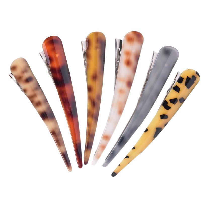 Acrylic Hair Grasp Metal Hairpin Hair Accessories Corner Clip Women's Hairpin Korean Style Duckbill Clip Headwear Grasp Clip Jewelry