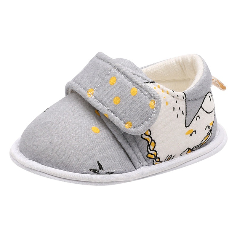 Newborn baby shoes spring and autumn summer 0-June 3 baby boy toddler soft bottom anti-drop women's cotton outing shoes 1 year old