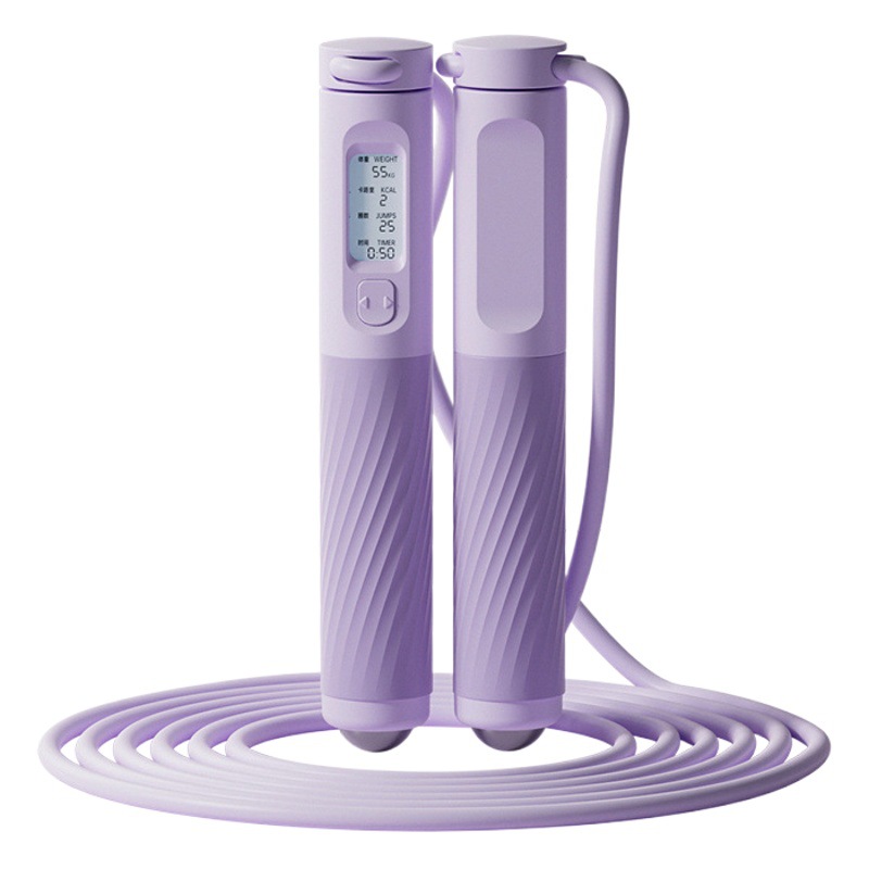 Cordless skipping rope fitness sports gravity counting model weight-bearing large ball magnetic bead massage adult female fat-reducing jumping rope