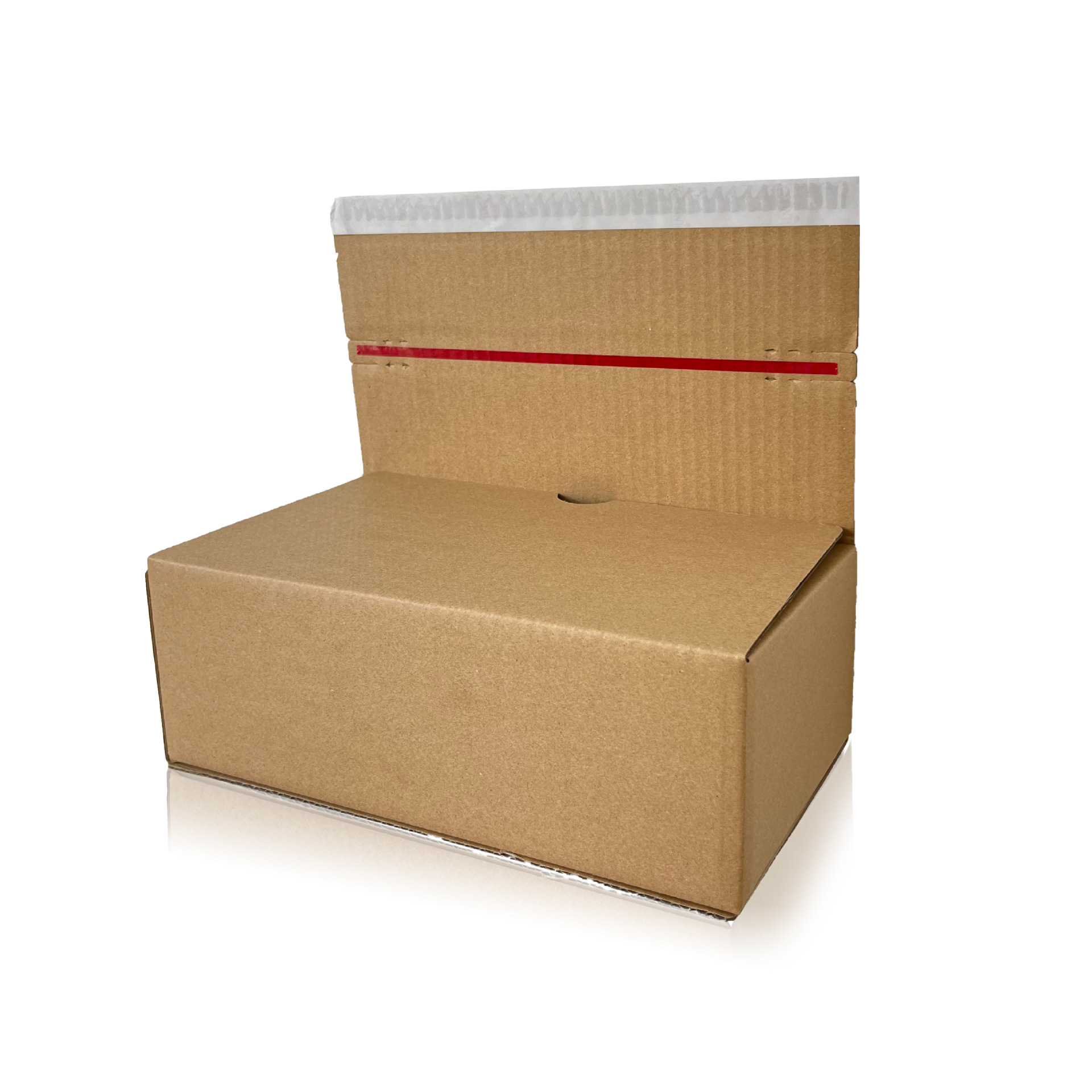 Picture of Half-Height and Half-Width Zipper Carton Flat Tear-Off Box E-Commerce Logistics Packaging Box Express Carton Wholesale in Stock