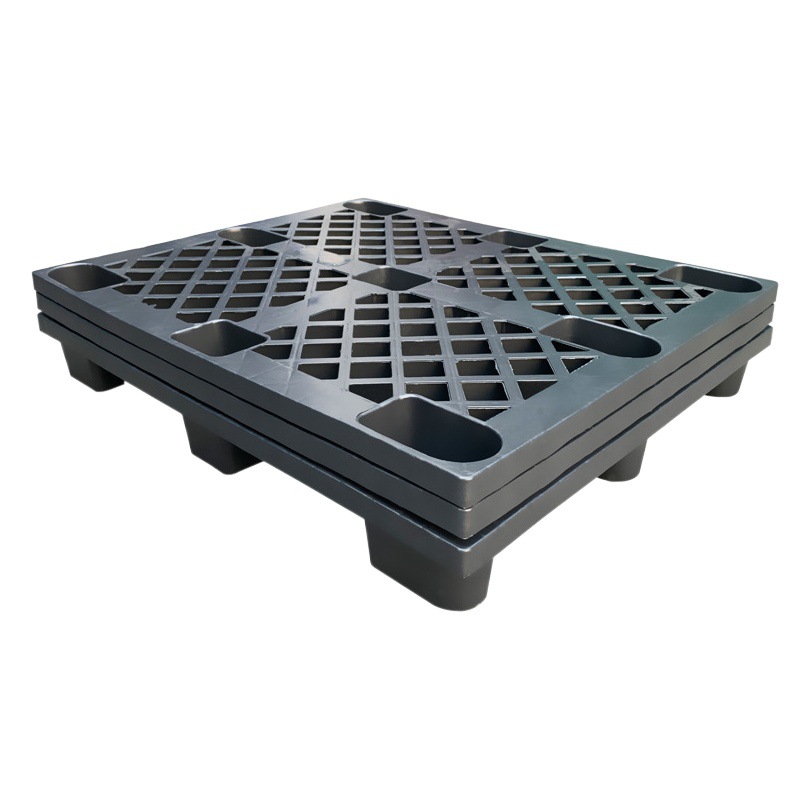 Anti-static plastic pallet pp material polyethylene black forklift pallet electronic factory special anti-static plastic pallet