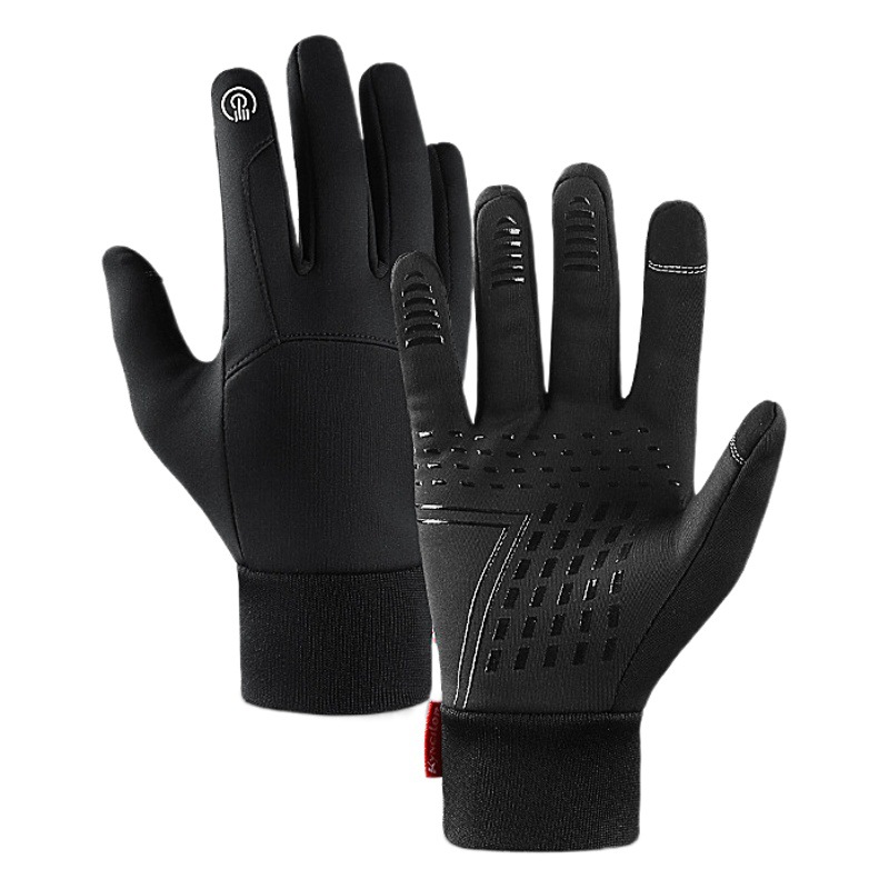 Winter Gloves for Outdoor Cycling, Touch Screen, Fleece-Lined, Thickened, Windproof, Unisex, Warm and Cold-Proof, Skiing Warm Gloves
