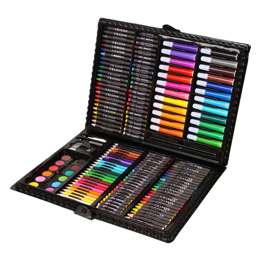 208 Brush Set 150 Watercolor Pen Set with Easel Art Painting Kidsren's 168 Gift Cross-Border 86 Pieces Color