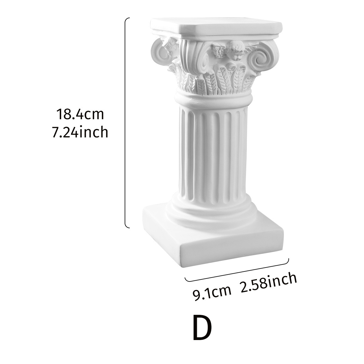 Picture of Nordic Roman Column Candlestick Little Angel Photo Props Background Home Living Room Desktop Decorations