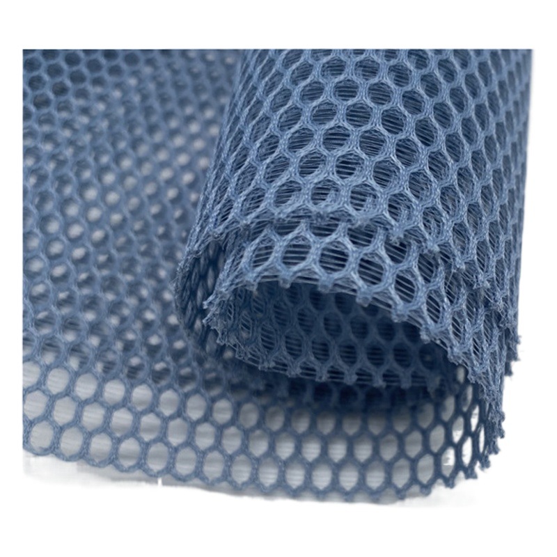 Sandwich 2008 three-layer mesh hole sandwich hexagonal mesh hat handbag bag material double-sided breathable hole