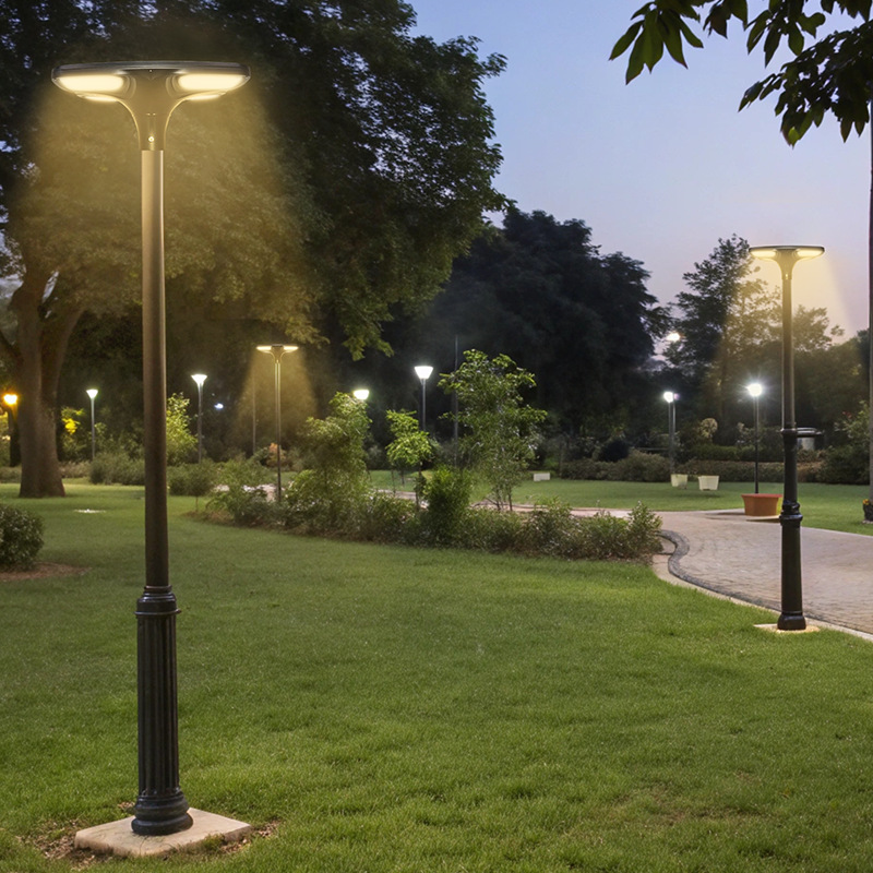 Picture of Source Wholesale Courtyard Lamp Die-Cast Aluminum Ip65 Waterproof Intelligent Control Greening Community Park Solar Courtyard Lamp