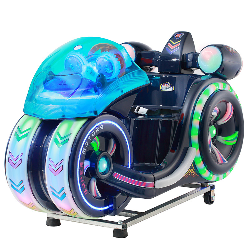 Picture of New electric rocking car manufacturers carton coin-operated children space flying motorcycle rocking machine baby household toy car