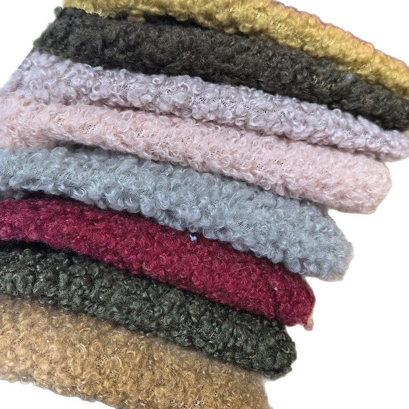 Picture of Little Teddy Plush Particles Curly Velvet Loop Velvet Crafts Fashion Shoe Materials Hat Plush Pet Toy Fabric