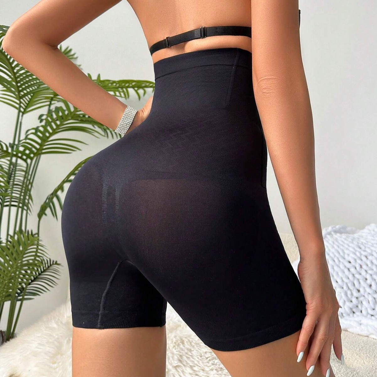 Picture of Cross-border Reinforcing Breasted Flat-foot High Waist Abdominal Pants Women's Postpartum Belly-lifting Hip Body-shaping Pants Plus Size