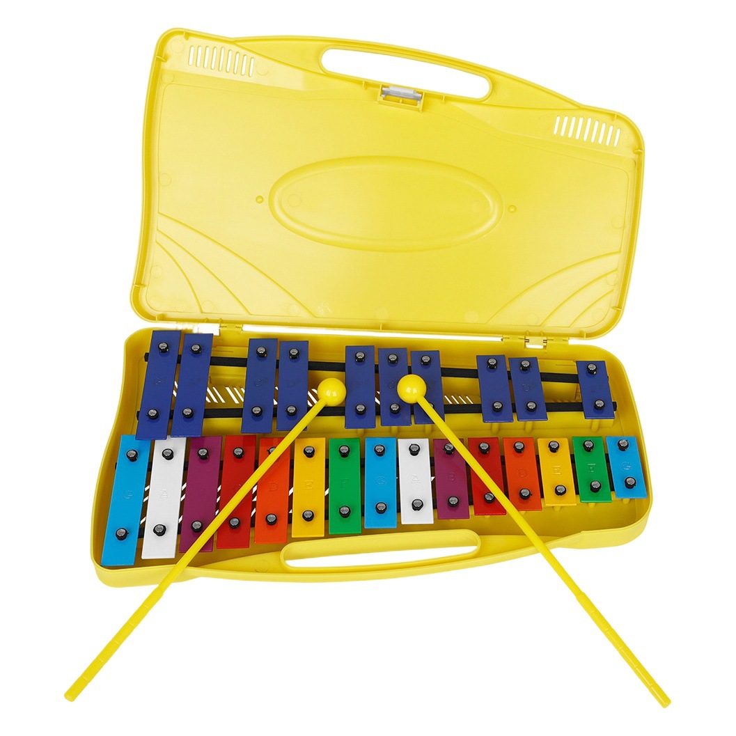 Orff percussion instrument 25-tone aluminum plate piano ABS accordion children's enlightenment music teaching aids small bell piano playing