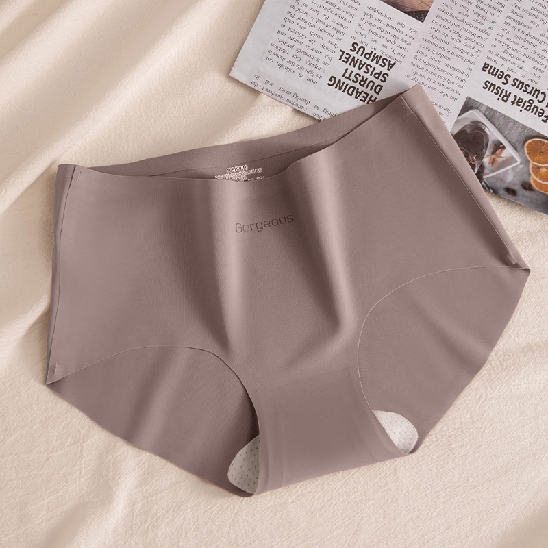Picture of Baonasi Yoga Fitness Women's Underwear Mulberry Silk Antibacterial Crotch Non-Pinching Girls Mid-Waist Seamless Underwear