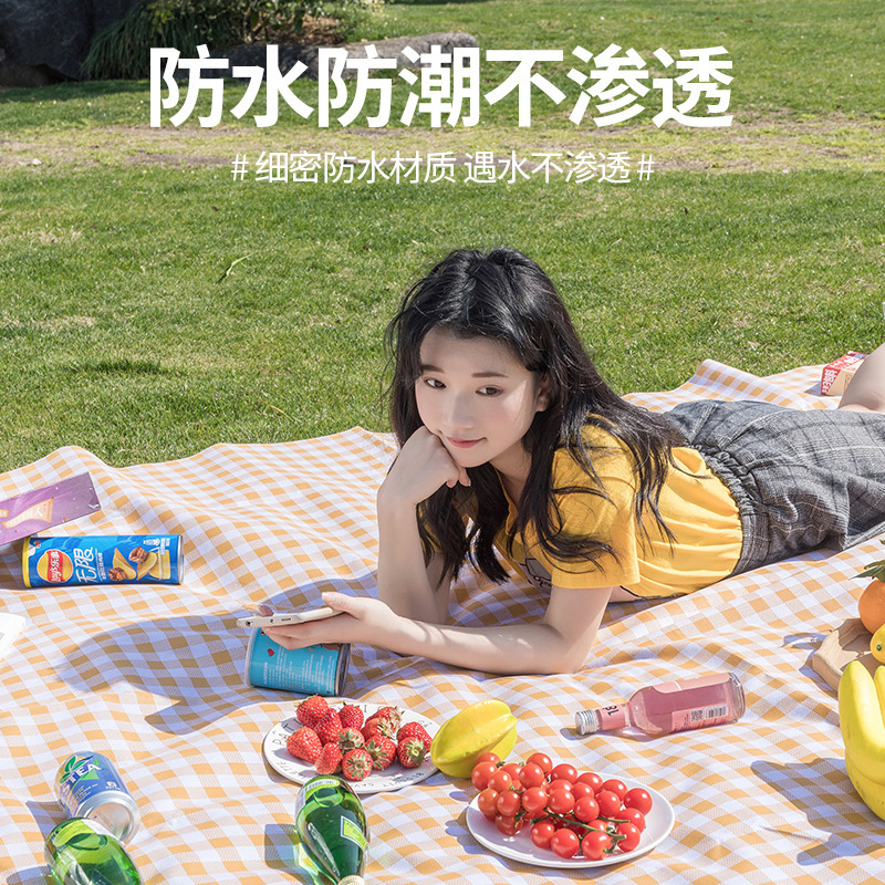 Outdoor Spring Outing Moisture-Proof Waterproof Sanitary Dirty-Resistant picnic mat Beach Camping Thickened Floor Mat Foldable Portable