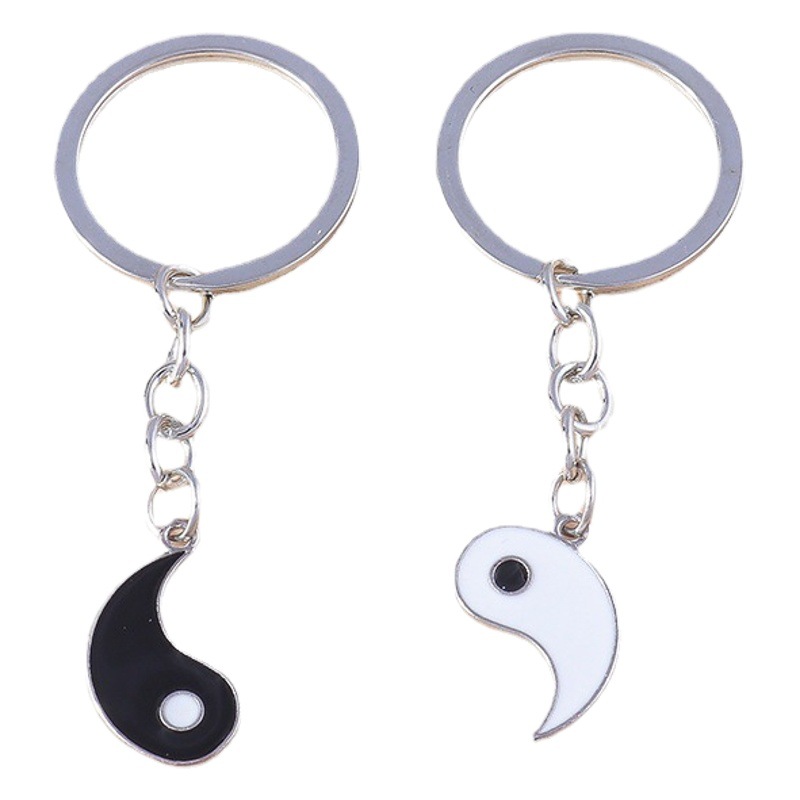 2023 New Product Personality Creative Chinese Style Taiji Bagua Keychain Accessories Mobile Phone Pendant Handbag Decoration