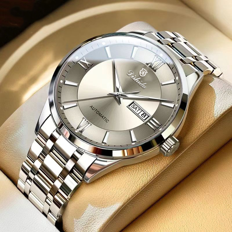 Picture of New non-automatic mechanical watch men's watch waterproof luminous calendar trembles live explosions a generation of hair