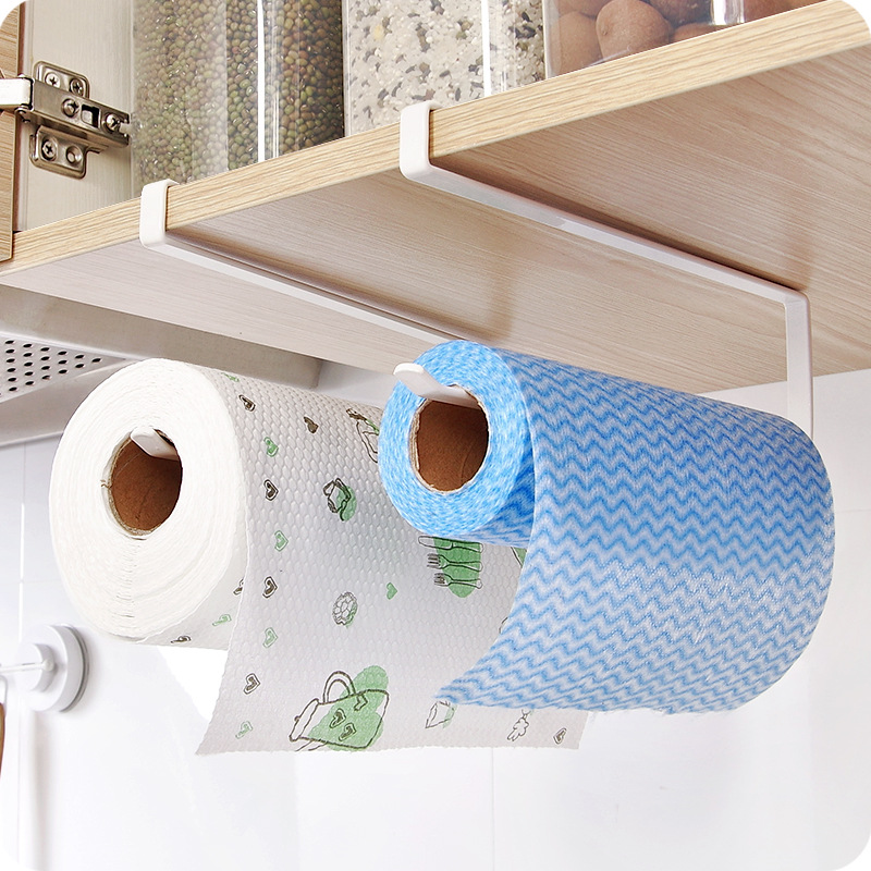 Japanese-style Kitchen Roll Paper Holder Tissue Holder Kitchen Paper Napkin Paper Shelf Hanger Cabinet Cupboard Film Storage Rack
