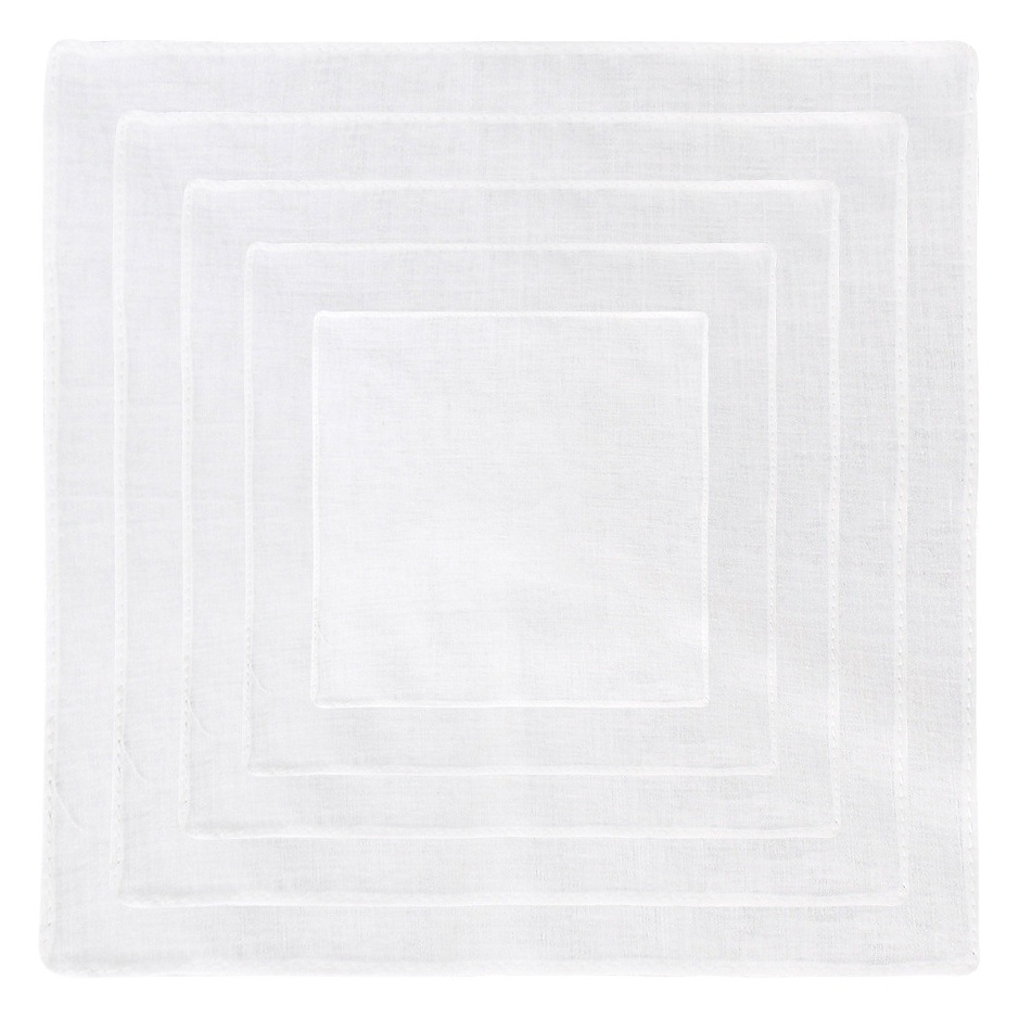 32 pts high-density lock edge tie-dyed cotton handkerchief pure white embroidery DIY hand-painted grass-dyed small square cotton
