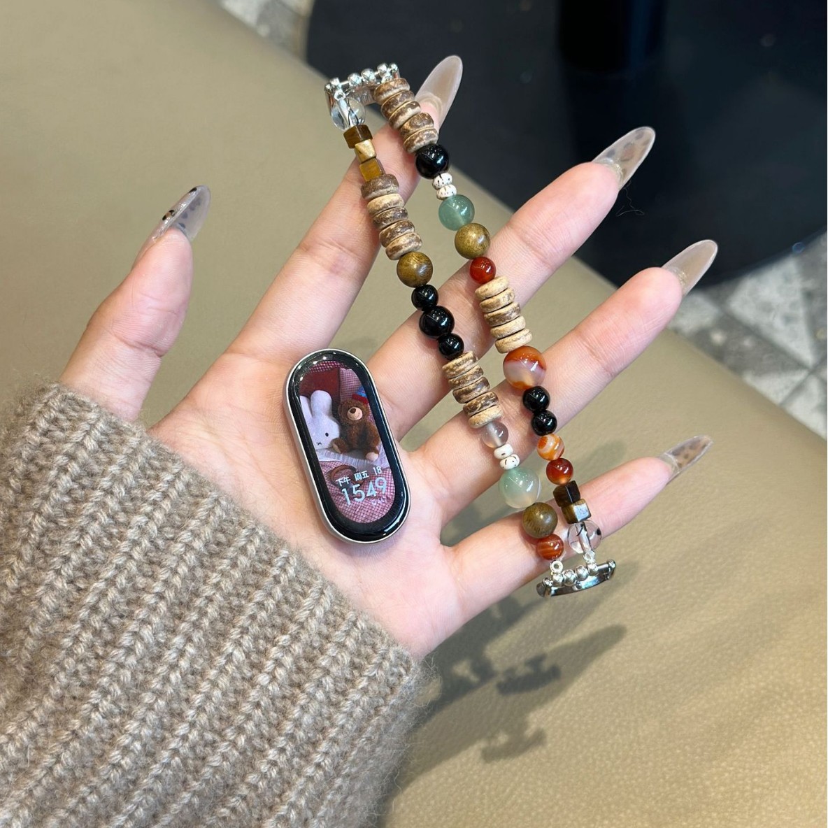 Picture of For millet bracelet 8 strap 9 generation beaded agate national tide millet 7/6/5/4/3NFC national wind millet strap