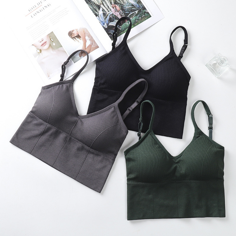 Seamless Internet Popular Kaka Underwear Women's Big U Sexual Beauty Back Wrapped Chest Girls' Sports Yoga Vest Bra