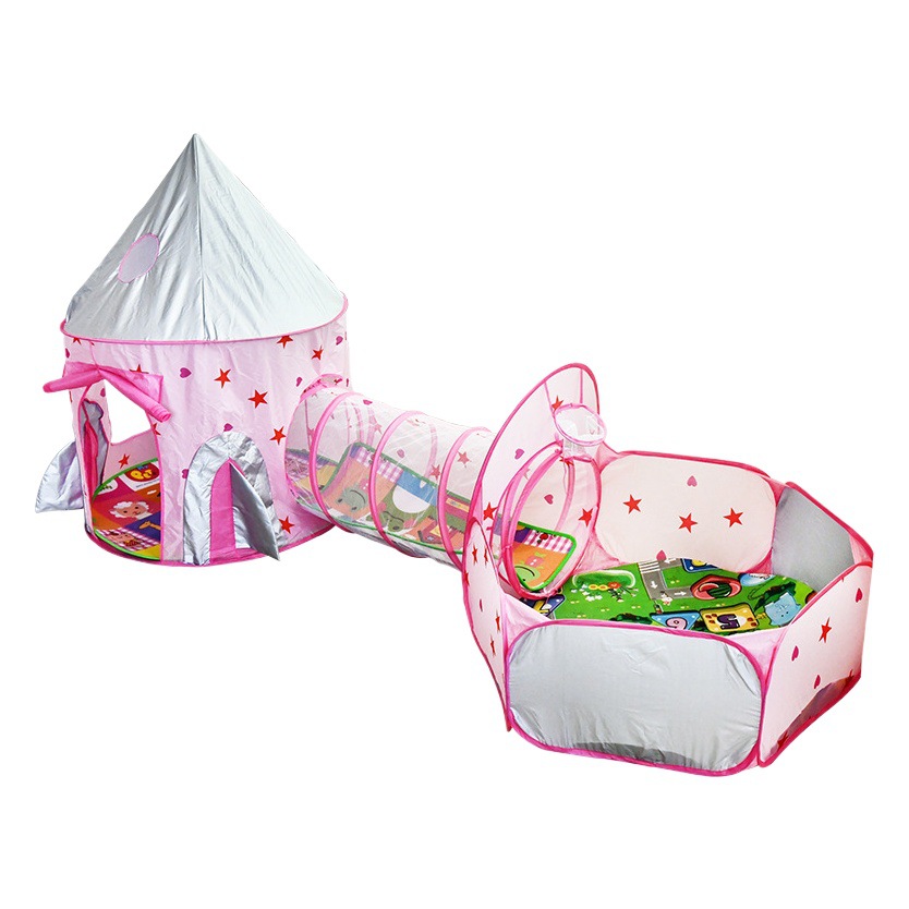 Children's tent game house shooting ball pool tunnel children play house Castle yurt small house toy House