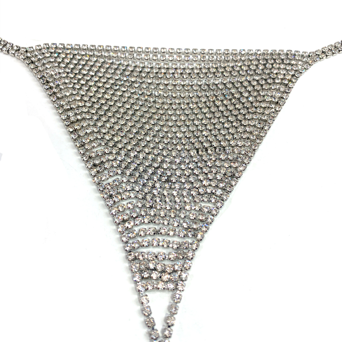 Picture of Fashion Hot Selling Sexy Rhinestone Tassel Bikini Panties Body Chain Beach Party Full Diamond Thong