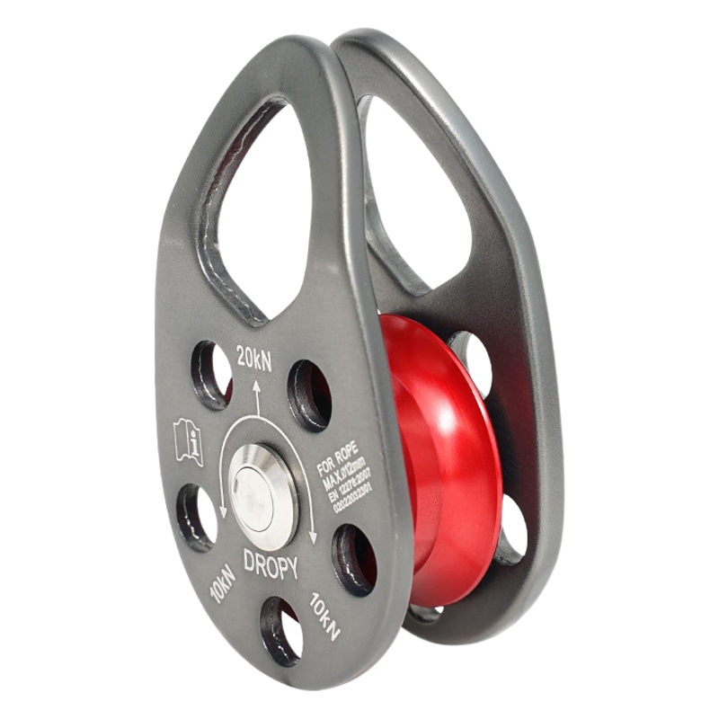 Picture of Wholesale Universal single pulley aluminum alloy lifter lifting transport hoisting pulley high altitude rock climbing cross pulley
