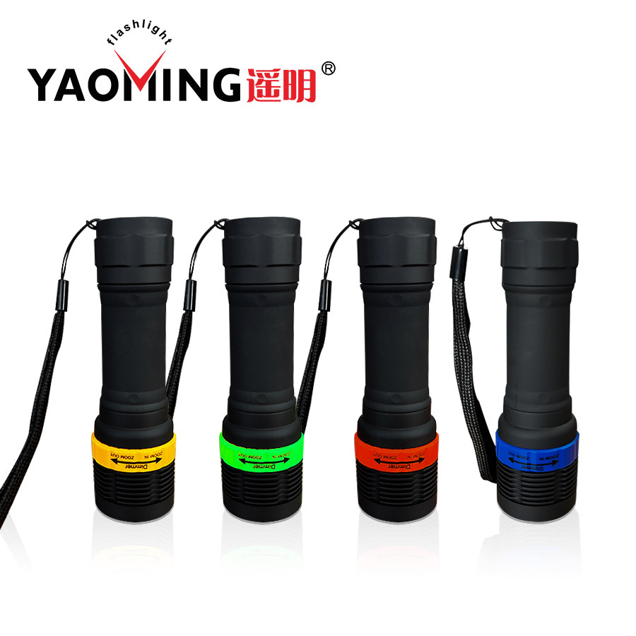 Factory Dimming Zoom Highlight Small Flashlight Portable Household Daily Lighting Outdoor Long Range Flashlight Wholesale