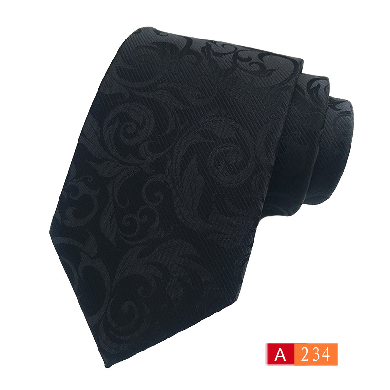 Picture of Men's tie polyester yarn-dyed fabric business wear tie source manufacturers in stock wholesale