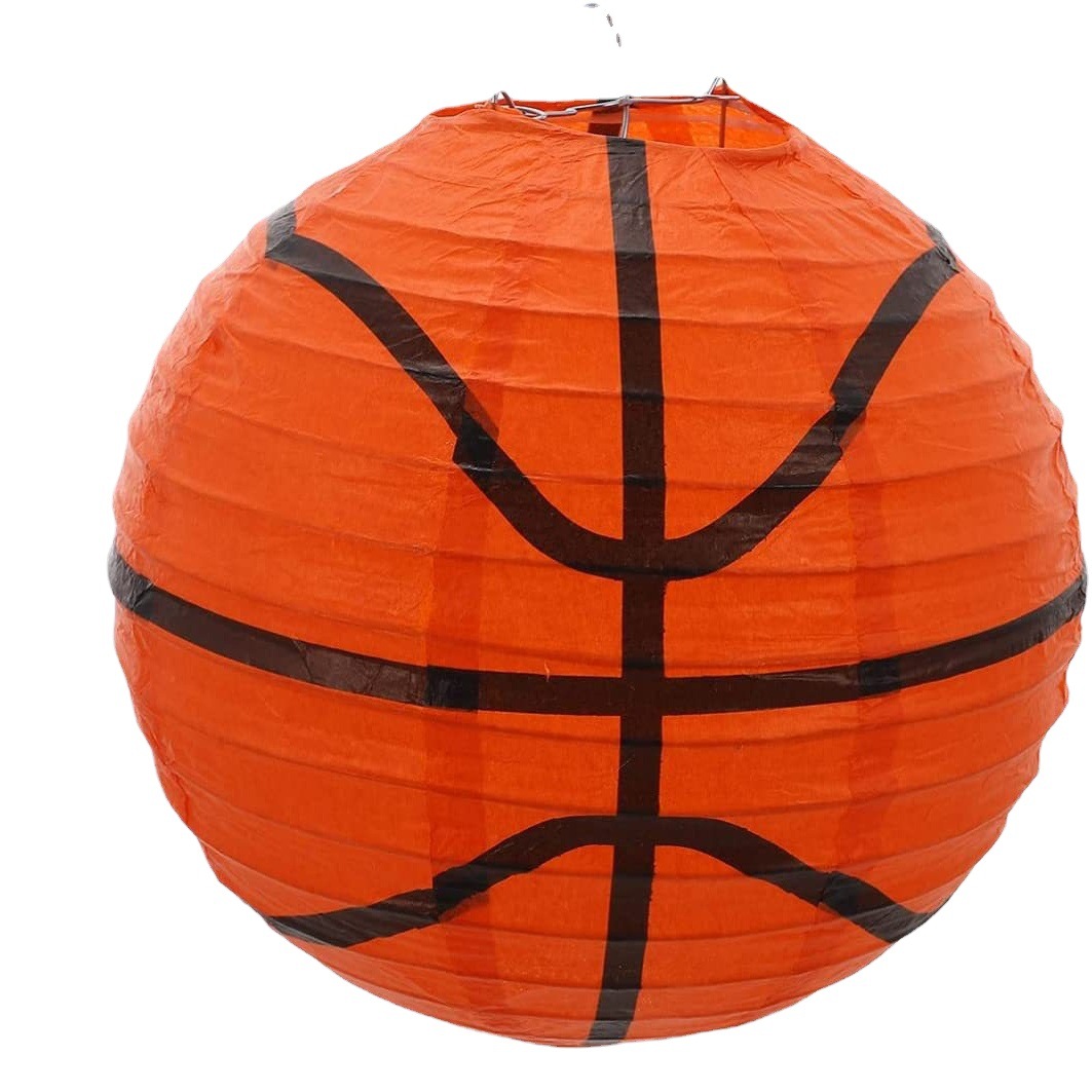Basketball Football baseball Football Football DIY handmade folding paper lantern Lantern World Cup party decoration supplies