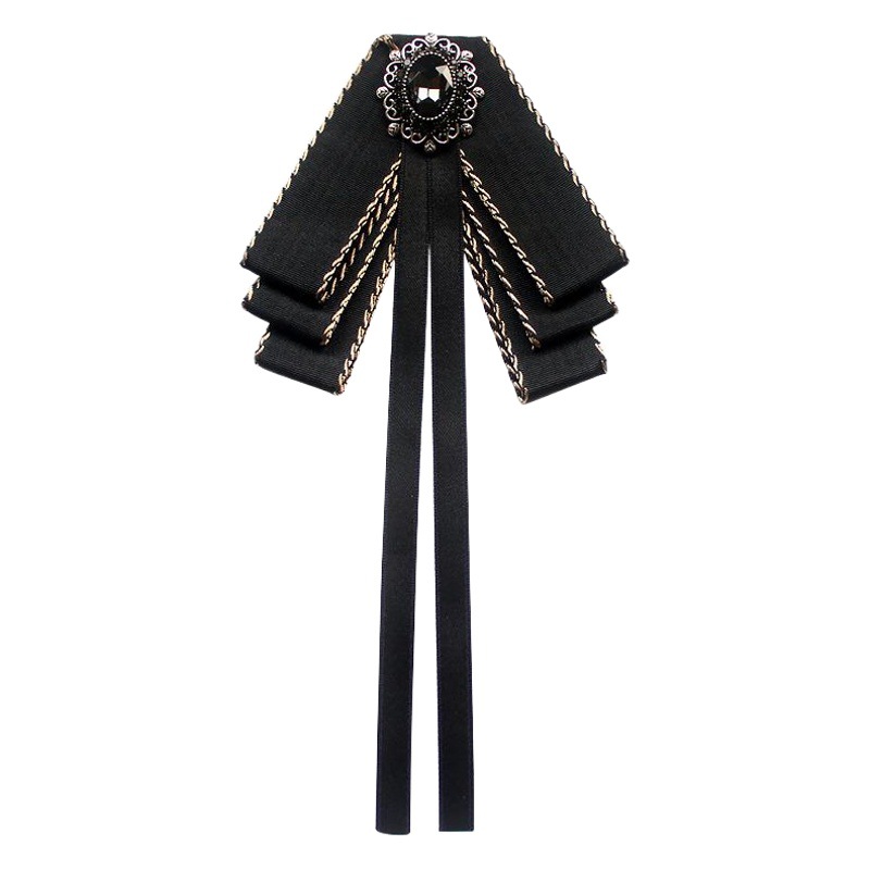 [Small wholesale] collar flower female JK uniform bow tie Joker black and white ribbon bow tie a variety of specifications