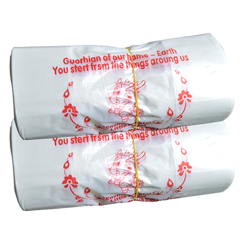 Factory wholesale transparent plastic bags tote bags supermarket shopping bags thickened vest bags industrial packaging plastic bags