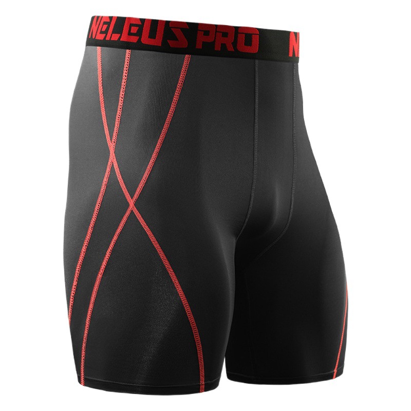 Sports Tight Shorts Men's Summer Quick-Drying Fitness Running Shorts Stretch Basketball Bottoming Training Pants Five-Quarter Pants