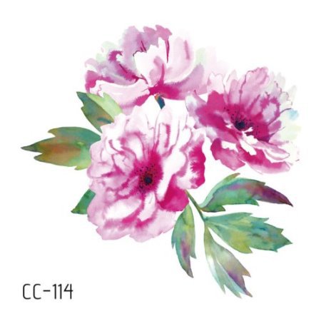 Picture of New waterproof flower tattoo stickers fashion small fresh face stickers fashion Photo Studio Art Stickers