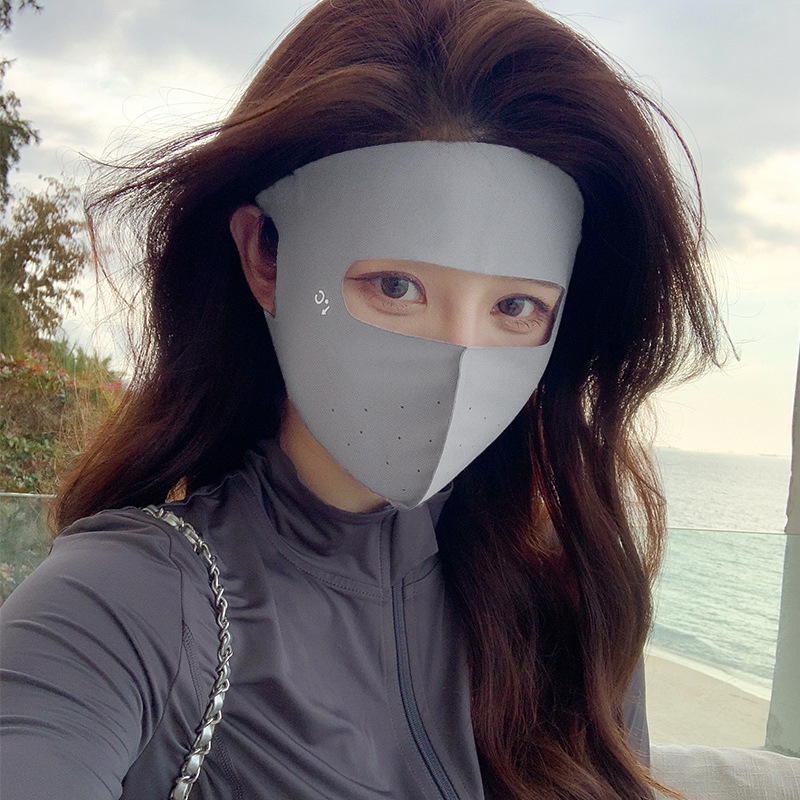 Picture of Mask sun protection female eye protection corner breathable summer sun protection UV protection outdoor sports seamless Ice Silk sun protection mask