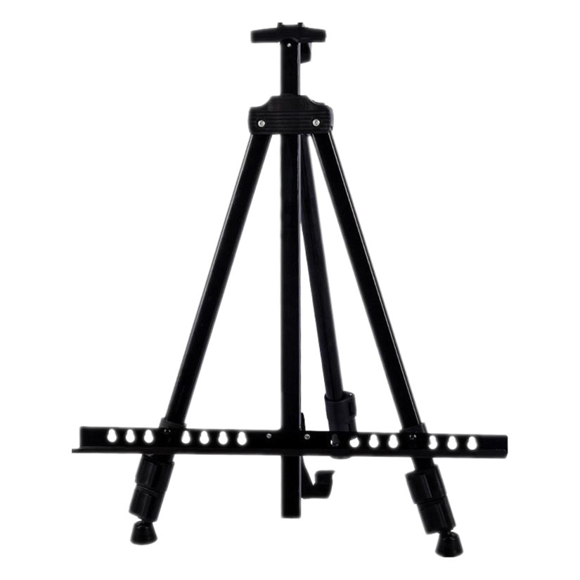 Folding Metal Iron Easel Triangle Easel Melanin Drawing Art Small Easel Sketching Kidsren's Drawing Board Stand Advertising Stand