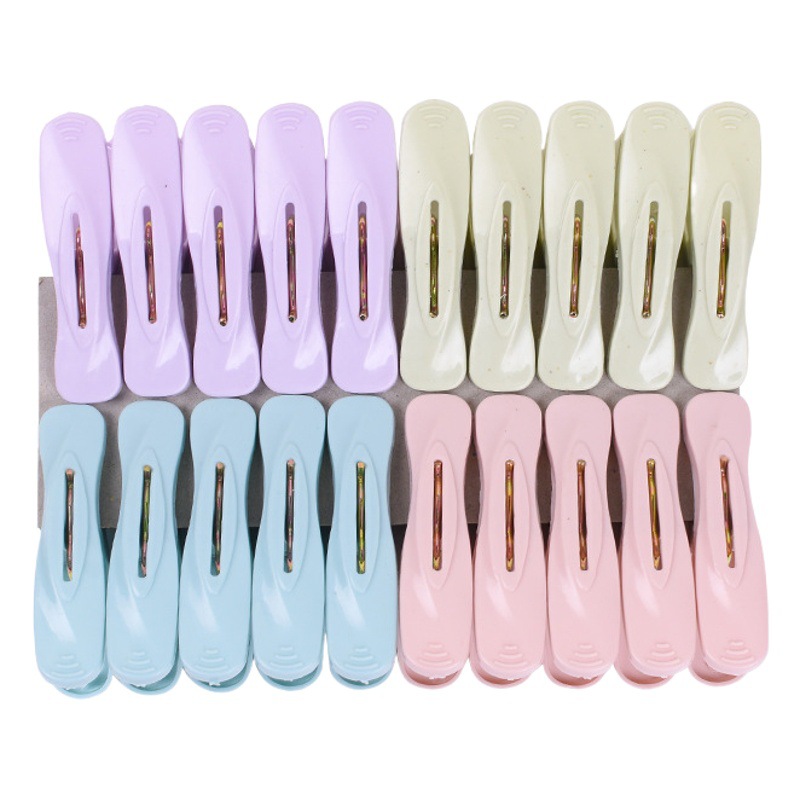 Windproof plastic small clip towel clothes socks underwear hanging multi-clip hangers drying quilt clothes clip 20 pack