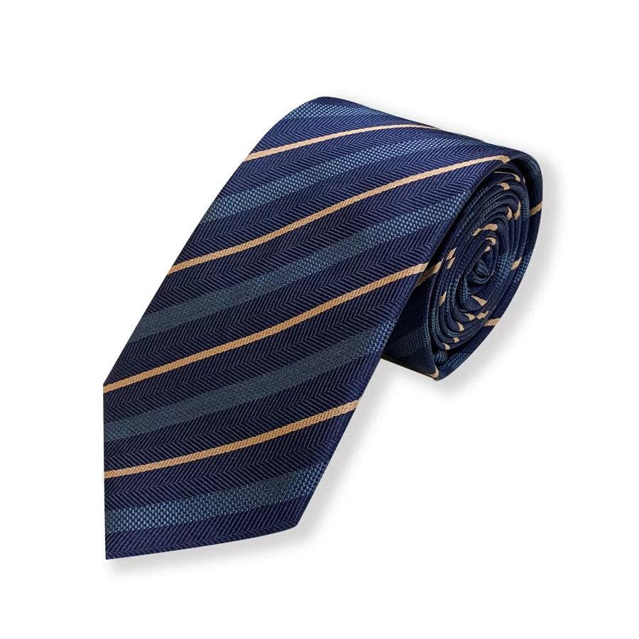 Picture of striped hand tie tie jk unisex japanese college style student shirt uniform dk casual necktie