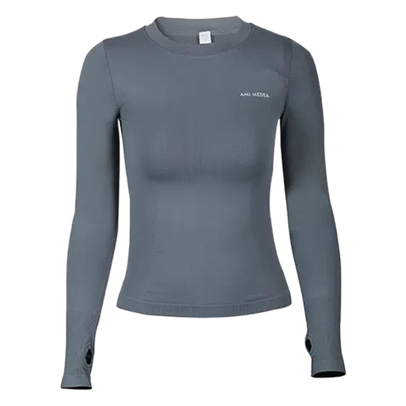 Sweat-Absorbent and Breathable Sports Long-Sleeved T-Shirt for Women Slimming Look Fitness Quick-Drying Training Running Fitness Clothes Yoga Clothes New