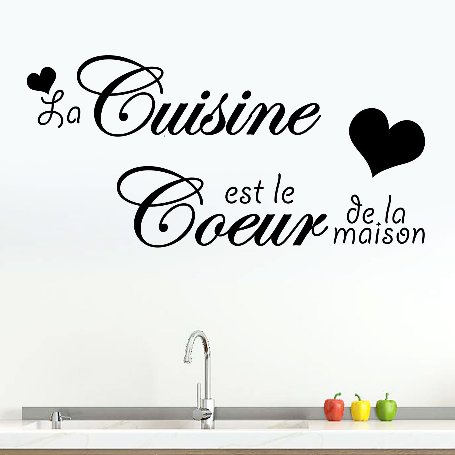 Picture of Love cuisine carved cross-border removable fashion creative wall stickers Kitchen restaurant background decoration ph2283