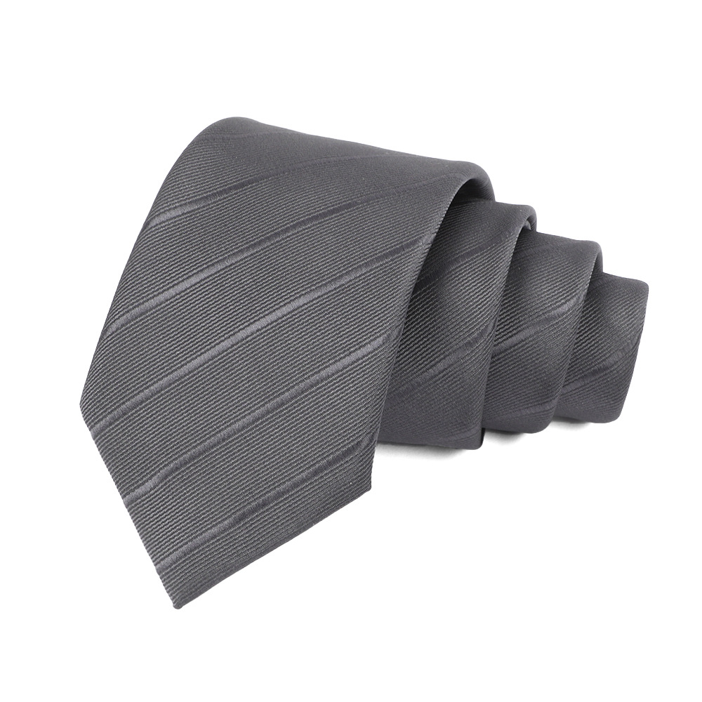 Picture of Men's Tie Business Casual Stripesd Tie 8cm Polyester Jacquard Embroider Print Tie Wholesale Formal Wear
