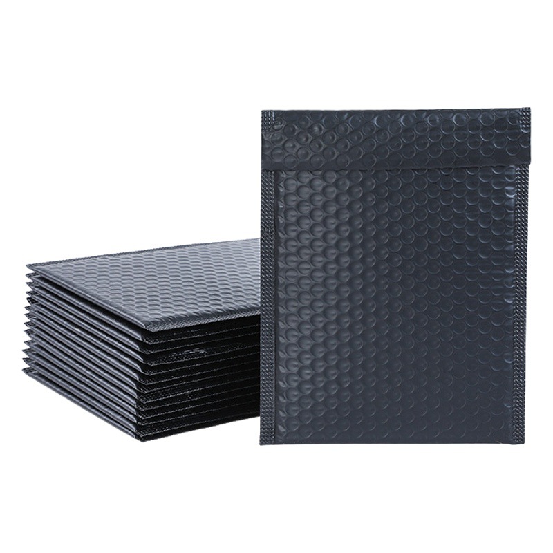 Black Bubble Bag Matte Thickened Co-extruded Film Composite Bag Garment Express Packing Bag Bubble Envelope Bag Bubble Bag