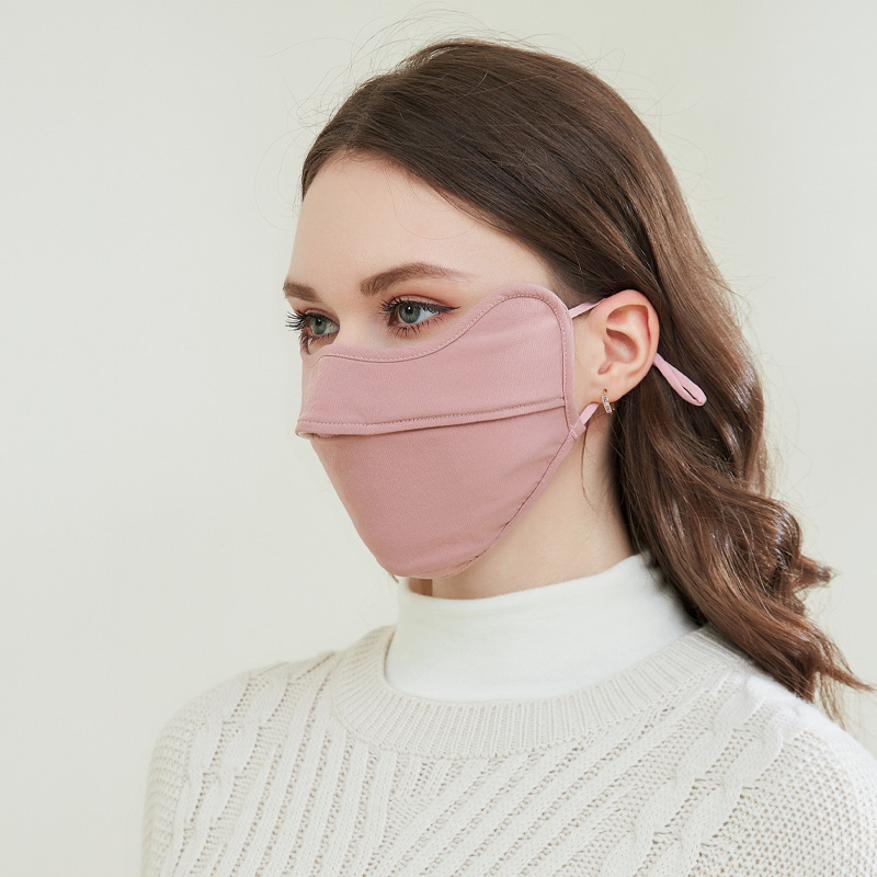 Picture of New 5D cartilage support three-dimensional sunscreen mask anti-ultraviolet breathable ice silk cool sense sunshade outdoor