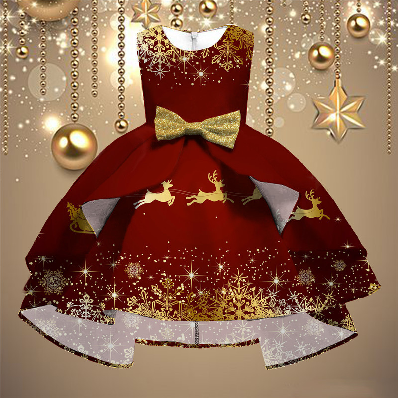 Picture of European and American New Elegant and Fashionable Female Princess Skirt European and American Style Girl's Fashionable Skirt with Puff Sleeves Lolita