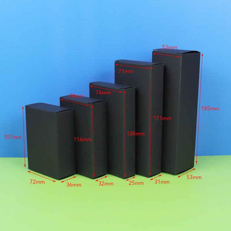 in stock black white neutral double box folding box packaging box cosmetics skin care products black and white cardboard carton